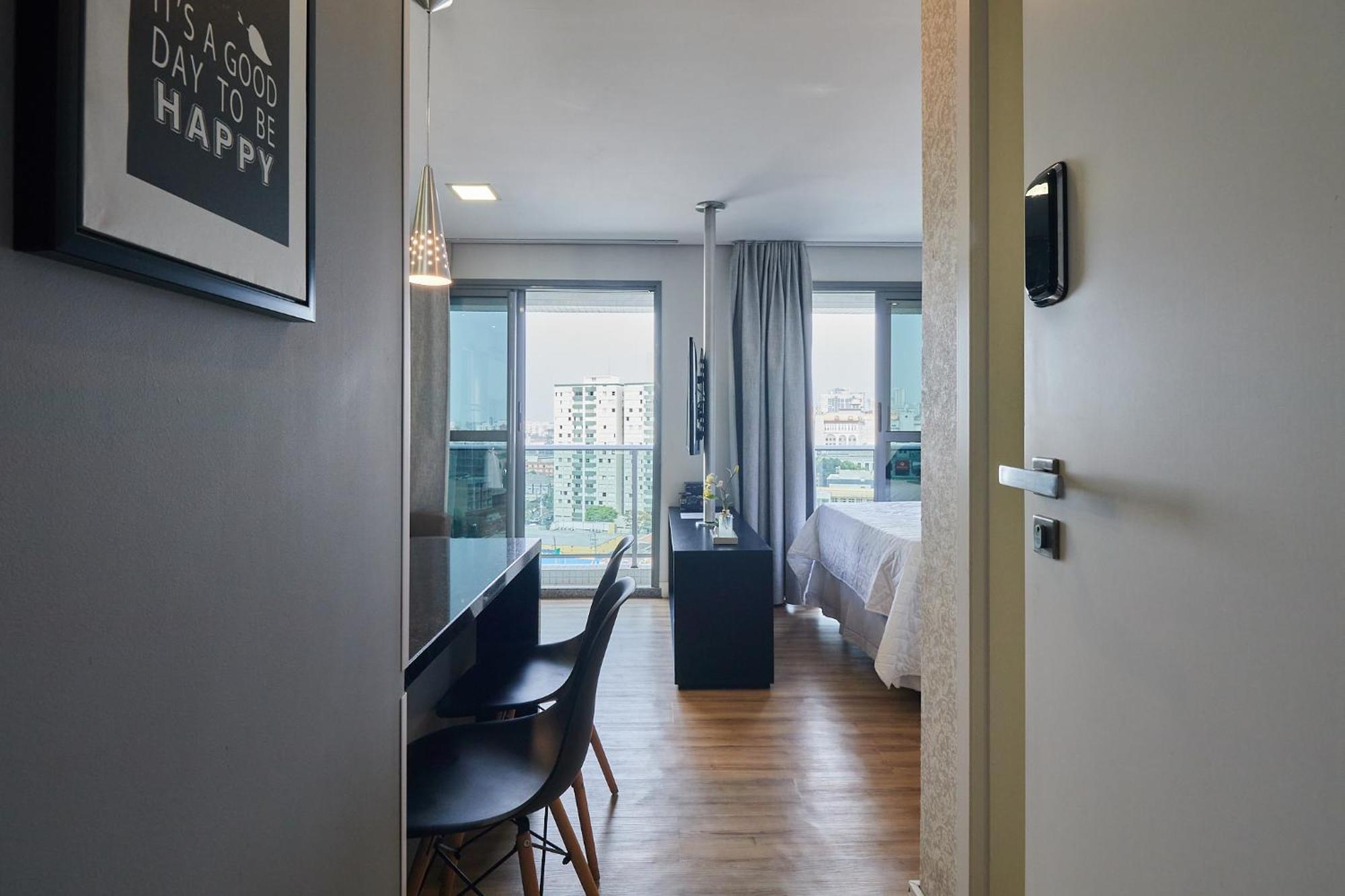 Estudio Aconchegante No Centro De Curitiba - Ar Condicio E Localizacao Perfeita! Luaran gambar